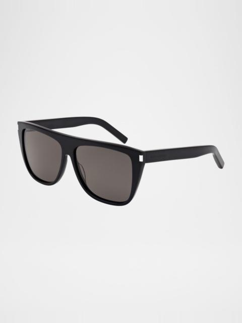 SAINT LAURENT Men's SL 1 Slim Plastic Sunglasses