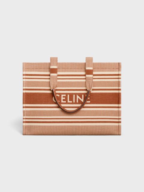 CELINE Large Cabas Thais in STRIPED TEXTILE WITH CELINE