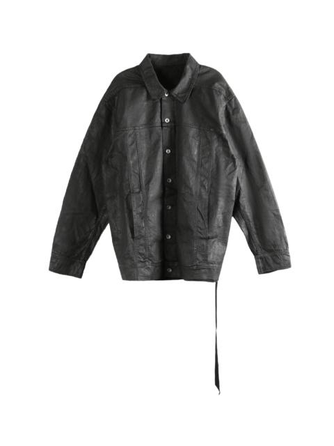 Rick Owens DRKSHDW Giacca In Denim Jumbo Worker Coat "Black" DU01F4761 DBK 09