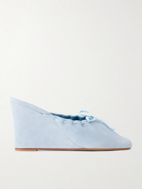 MARYAM NASSIR ZADEH 95 Suede Ballet Wedges
