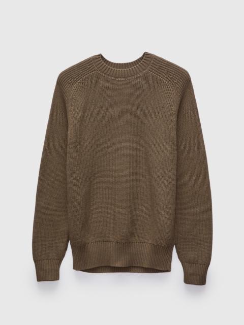 3sixteen Cotton Crewneck Sweater in Earth