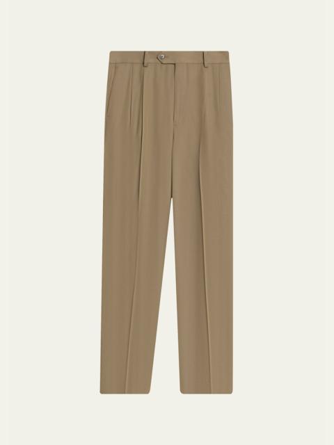 AURALEE Men's Straight-Leg Wool Pants