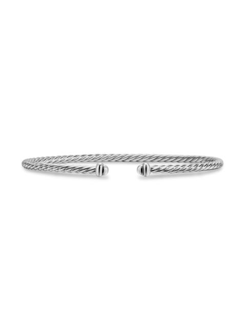 DAVID YURMAN Women's Micro Cable Flex Bracelet in Sterling Silver, 2.6MM - Silver