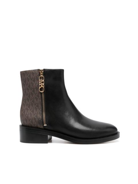 MICHAEL KORS Regan monogram-print boots