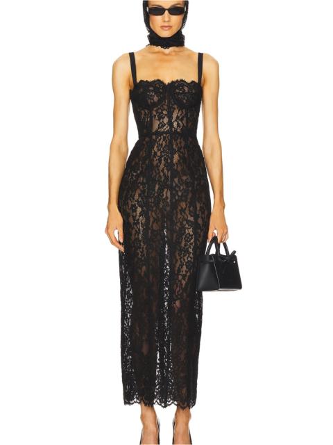 HELSA The Lace Column Dress