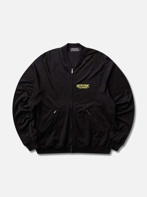 Hysteric Glamour Men's Satanic Woman Zip Sweatshirt Black