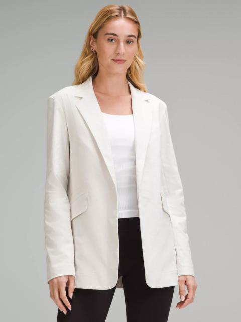 Relaxed-Fit Twill Blazer