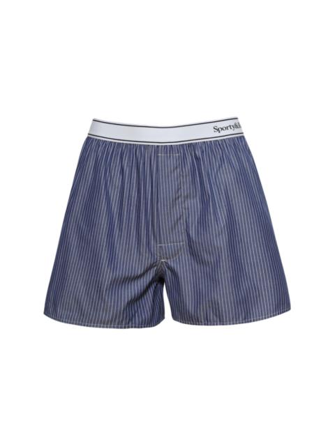 Sporty & Rich Serif Logo shorts