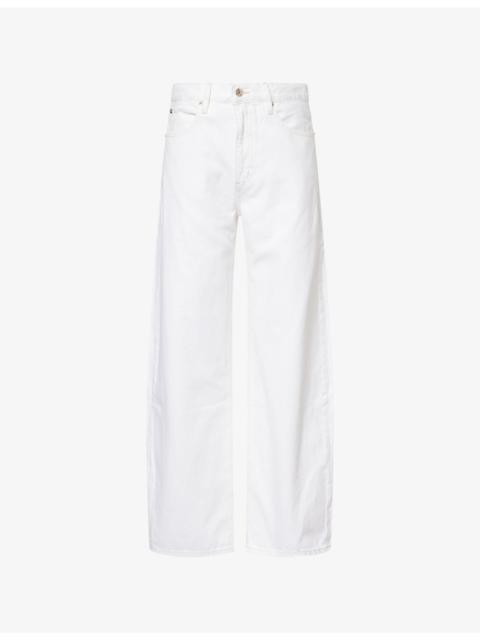 FRAME The Bow Barrel-Leg Denim Jeans