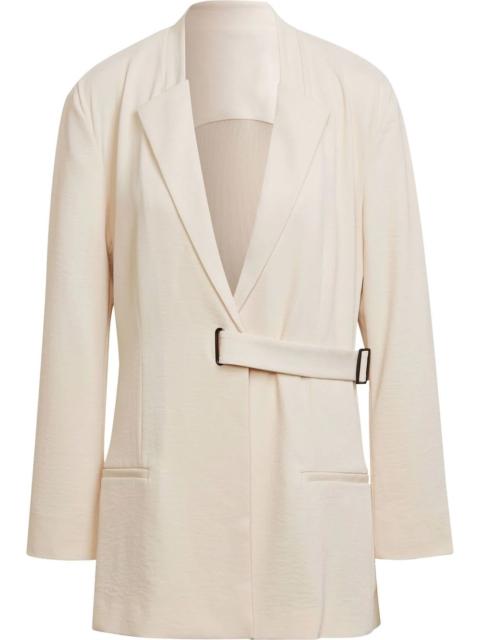 Y-3 oversized-belted blazer
