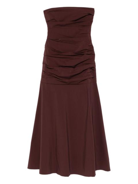 ST. AGNI strapless maxi dress