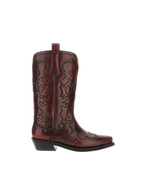 GANNI panelled western boots