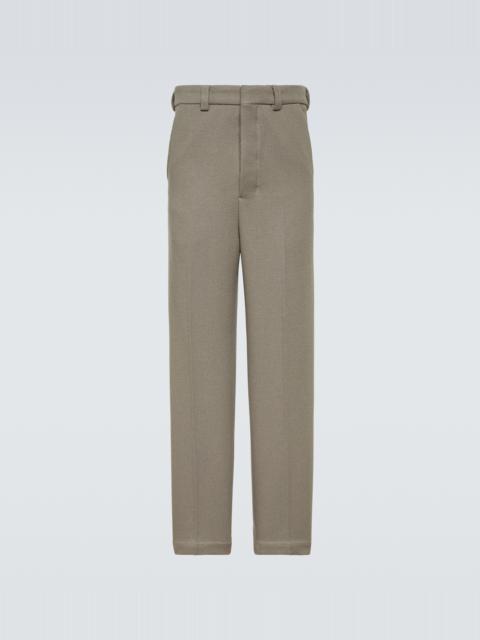 AMI Paris Wool-blend straight pants