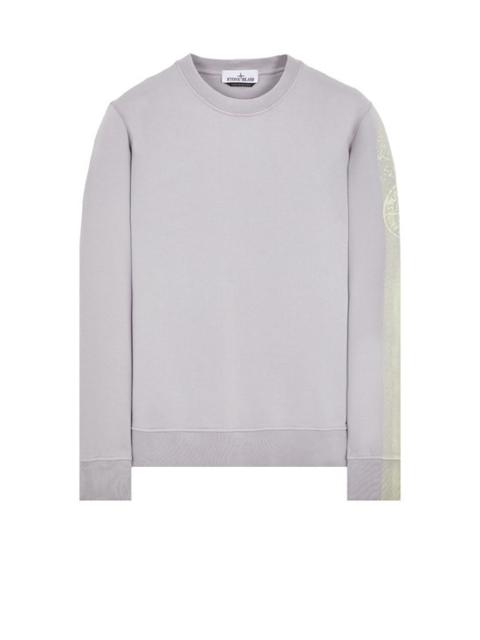 Stone Island 66563 'STRIPES FIVE' 프린트 듀스트 그레이