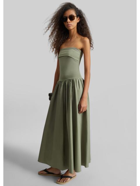 BY MALENE BIRGER By Malene Birger Marc Cotton Maxi Dress - Deep Lichen Green