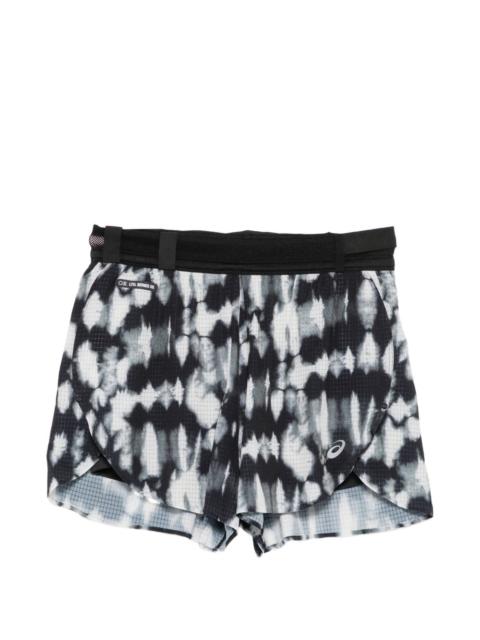 Asics tie-dye ripstop shorts