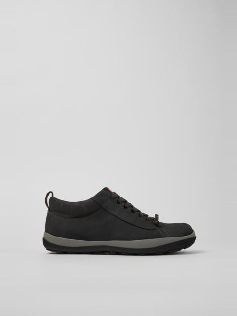 CAMPER Peu Pista GM Gray Nubuck Ankle Boots for Men.