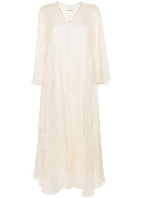 forte_forte lurex kaftan maxi dress