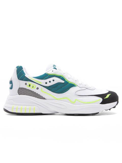 Saucony SAUCONY 3D GRID HURRICANE - WHITE/GREEN