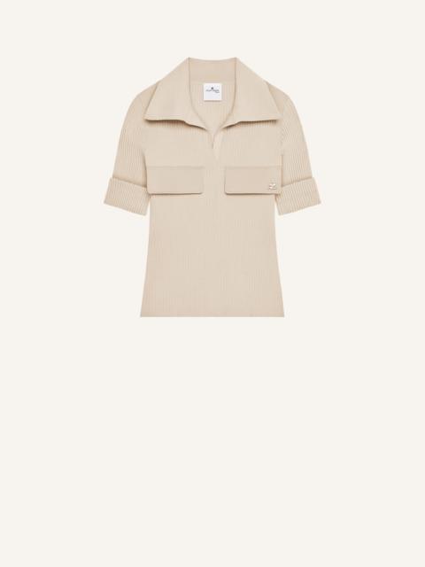 courrèges RIBBED POLO