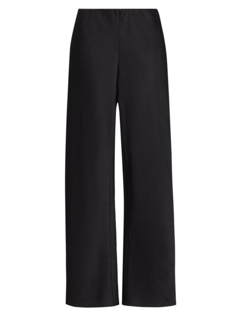 Vince Women's Colette High-Rise Fluid Satin Bias Pants - Black