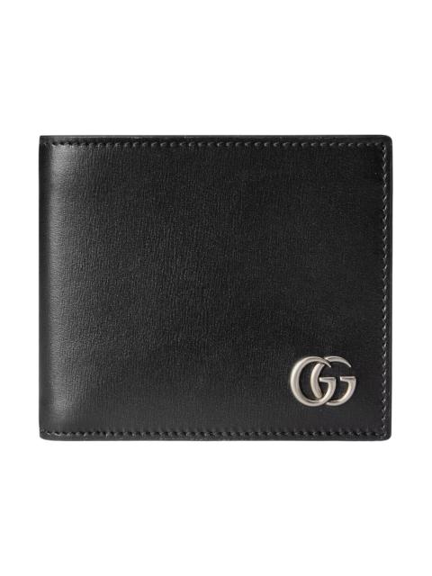 GUCCI Gucci GG Marmont Leather Bi-Fold Wallet Black