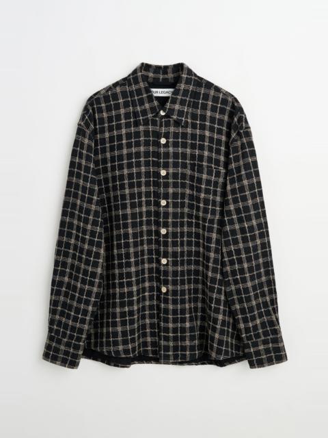 Our Legacy Above Shirt Black Fishnet Cloth