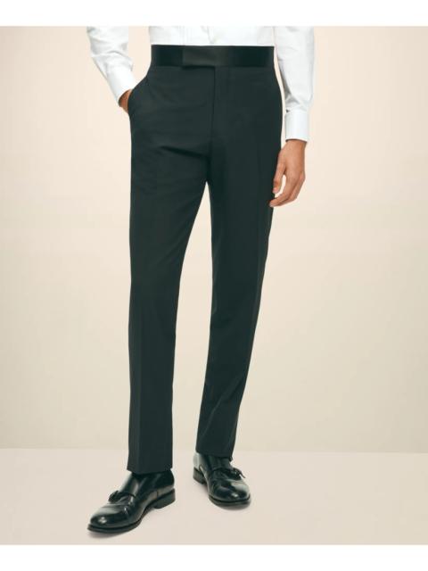 Brooks Brothers Black Fleece Tuxedo Pants in Wool-Silk