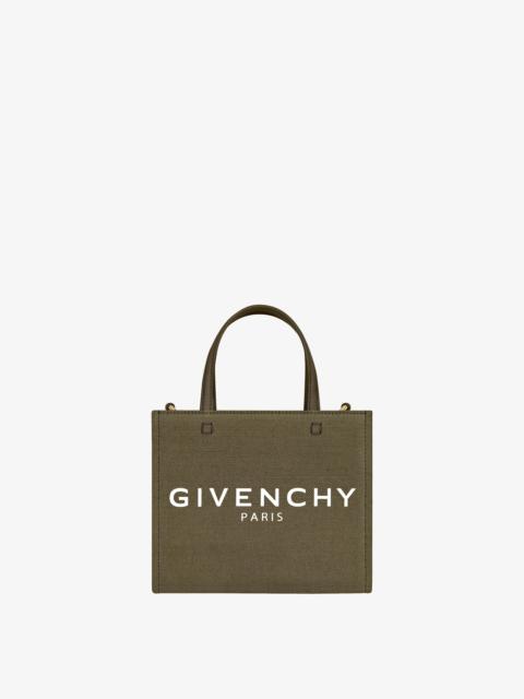 Givenchy MINI G-TOTE SHOPPING BAG IN CANVAS