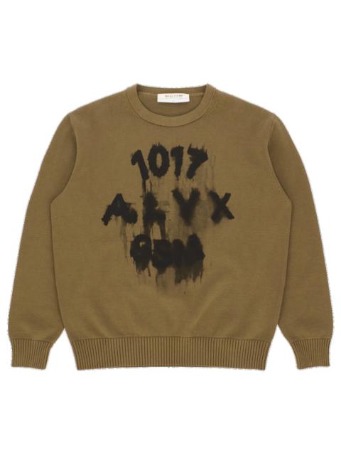 1017 ALYX 9SM TREATED LOGO CREWNECK SWEATER