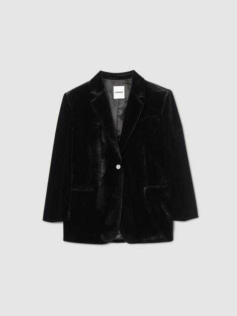 Sandro VELVET SUIT JACKET