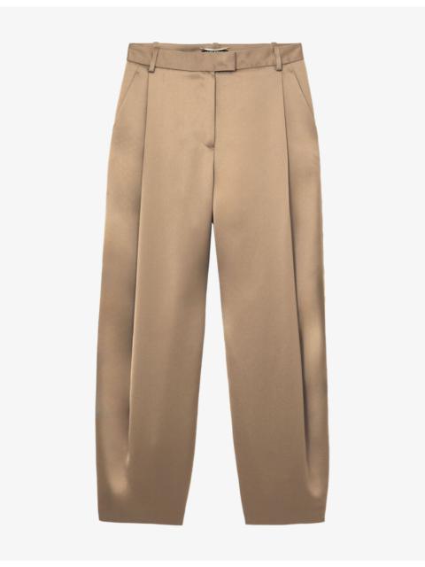 REISS Reiss Atelier Sierra Tapered-Leg Satin Trousers
