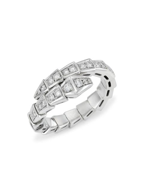 BVLGARI Women's Serpenti Viper 18K White Gold & Diamond Wrap Ring - White Gold