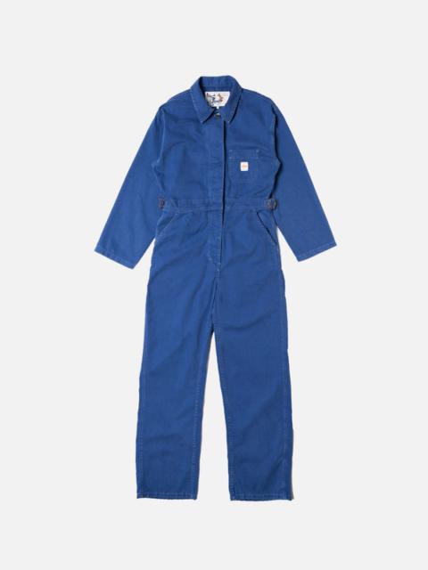 Ella Herringbone Boilersuit Blue