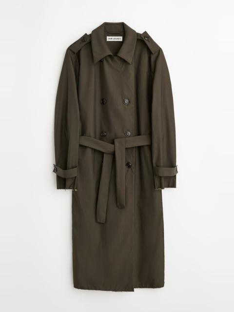 Our Legacy Origami Coat Glazed Brown Durawool