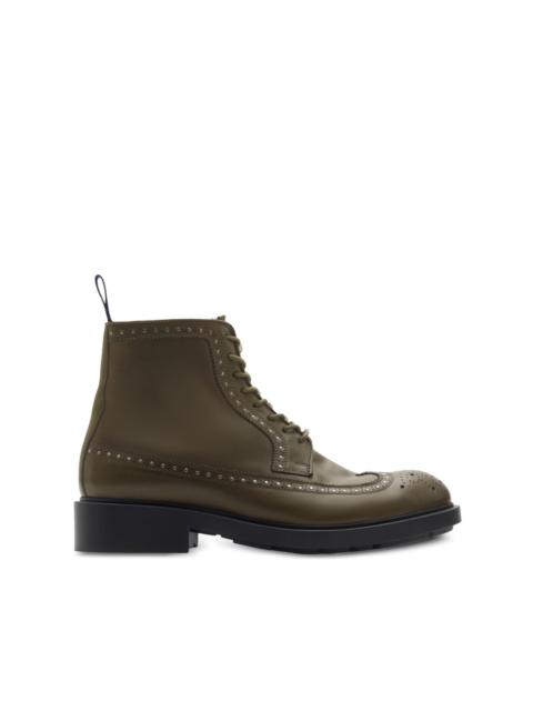 Burberry studded leather boots