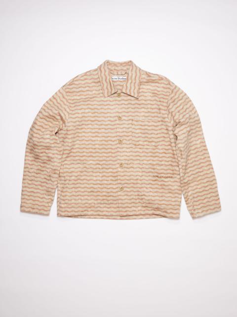 Acne Studios Printed twill jacket - Beige/camel