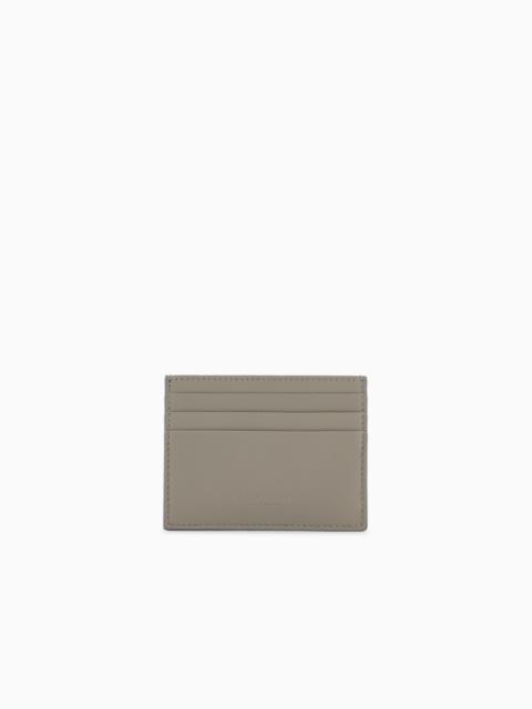 GIORGIO ARMANI NAPPA LEATHER CARD HOLDER