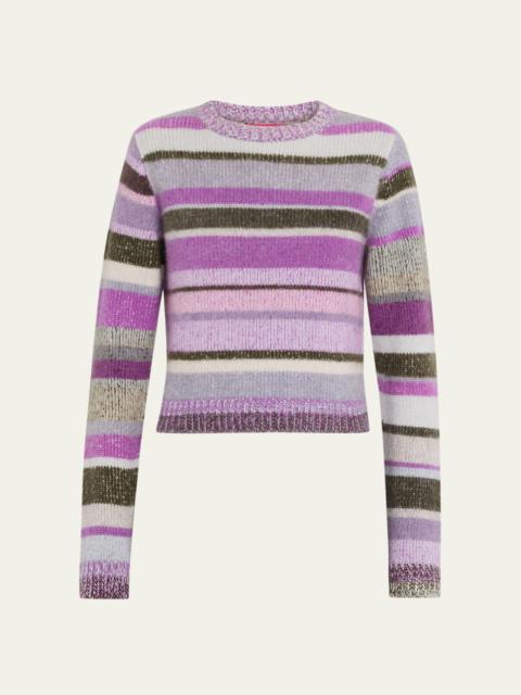 The Elder Statesman Stripe Cashmere Sweater