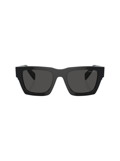 logo-lettering square sunglasses