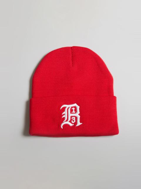 R13 BEANIE W/ EMBROIDERY - RED