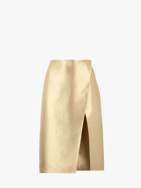 FENDI Gold-colored cady skirt