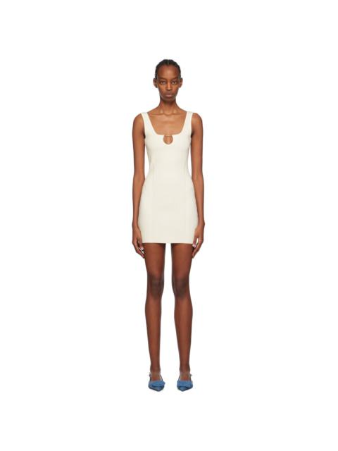 JACQUEMUS White Les Classiques 'La mini robe Sierra' Minidress