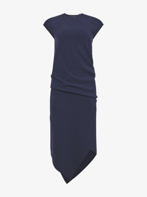Proenza Schouler Matte Viscose Crepe Spiral Dress