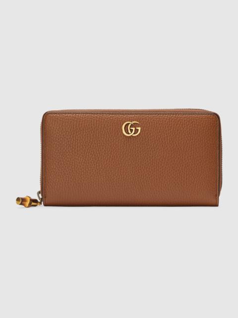 GUCCI Zip around wallet with bamboo