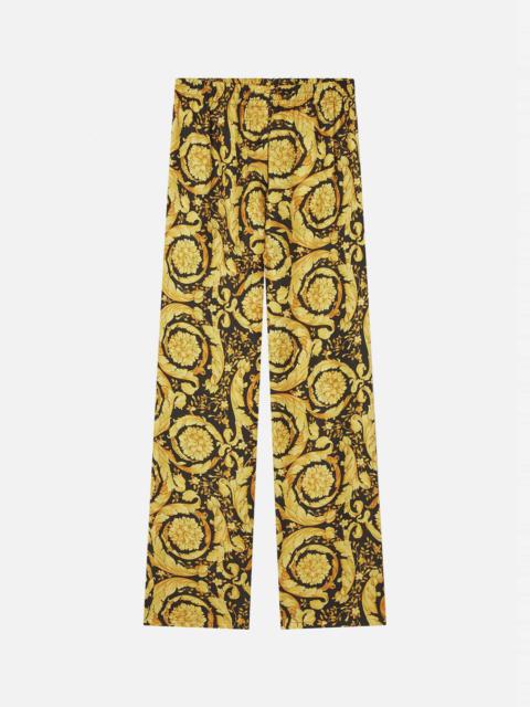 VERSACE Barocco Print Silk Pyjama Bottoms