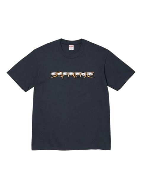 Supreme Supreme FW26 Skulls Spellout T-Shirt 'Navy' SUP-FW26-004-NVY