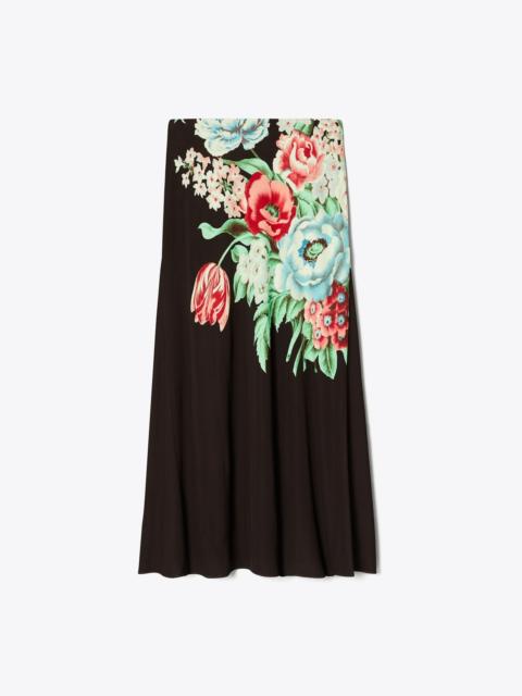 TORY BURCH Printed Jersey Skirt