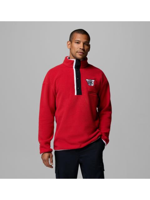 Columbia Men's Collegiate Helvetia Half Snap Fleece - Wisconsin