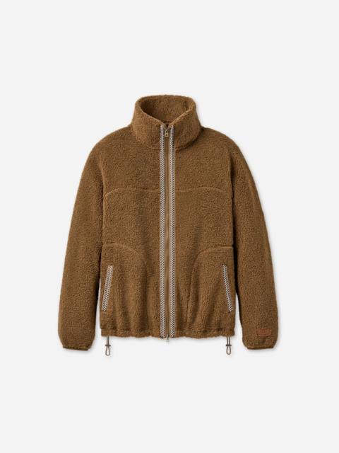 UGG ® Men's ®braid Full-Zip Jacket Tops in Coffee Grounds